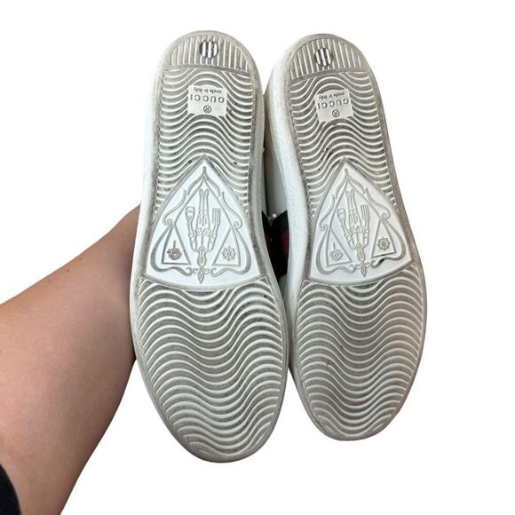 Gucci Women’s Ace Embroidered Arrow White Sneakers Size 37.5 - Picture 7 of 9